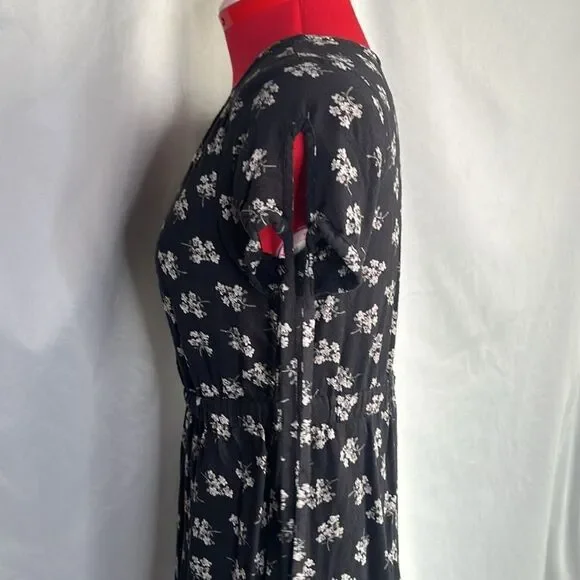 SM298 American eagle outfitters short sleeve floral dress - Picture 7 of 9